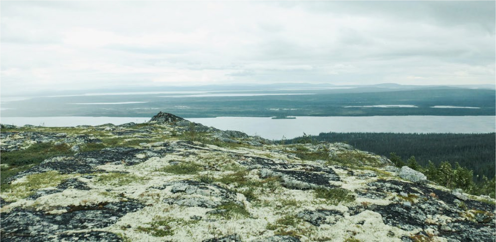 Lake and mountains